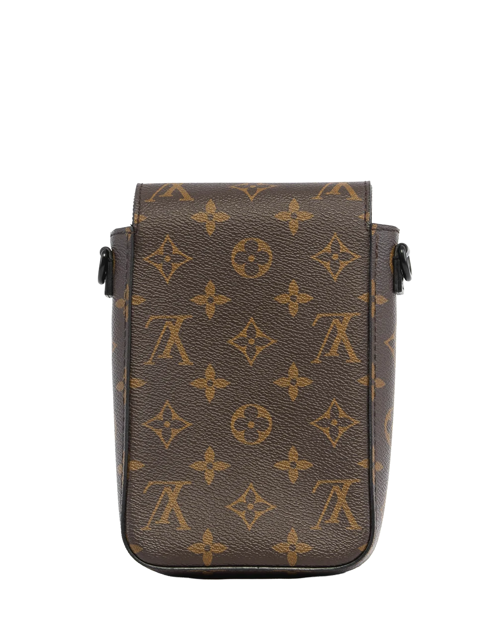LV S LOCK VERTICAL WEARABLE WALLET BROWN MONOGRAM CANVAS SOBLACK MICROCHIP 0056