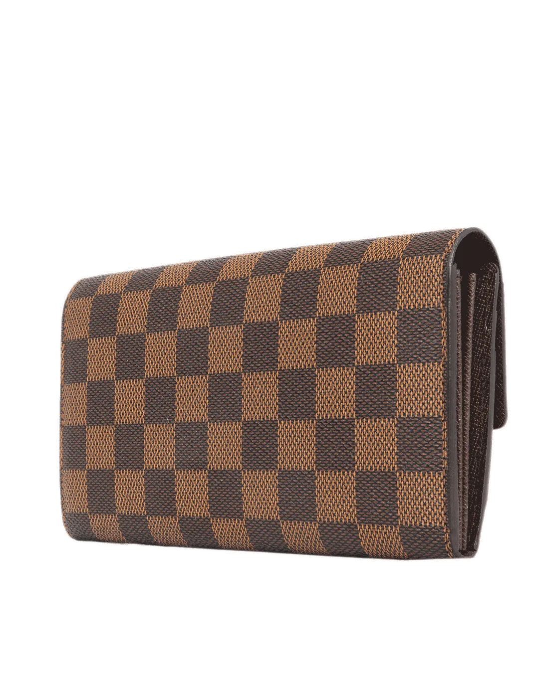 LV SARAH WALLET LONG BROWN DAMIER CANVAS GHW 2317