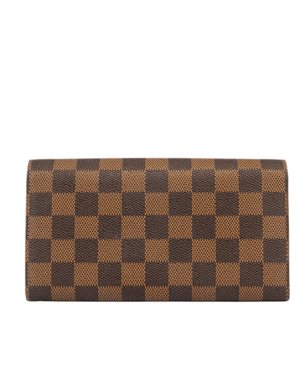 LV SARAH WALLET LONG BROWN DAMIER CANVAS GHW 2318