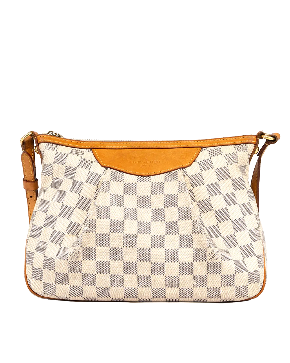 LV SIRACUSA PM WHITE AZUR DAMIER CANVAS GHW GI1195 1663