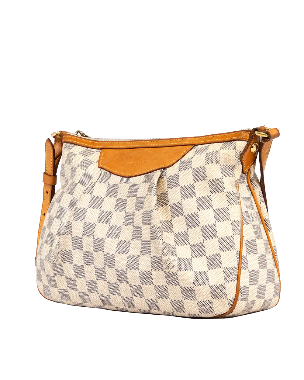LV SIRACUSA PM WHITE AZUR DAMIER CANVAS GHW GI1195 1664