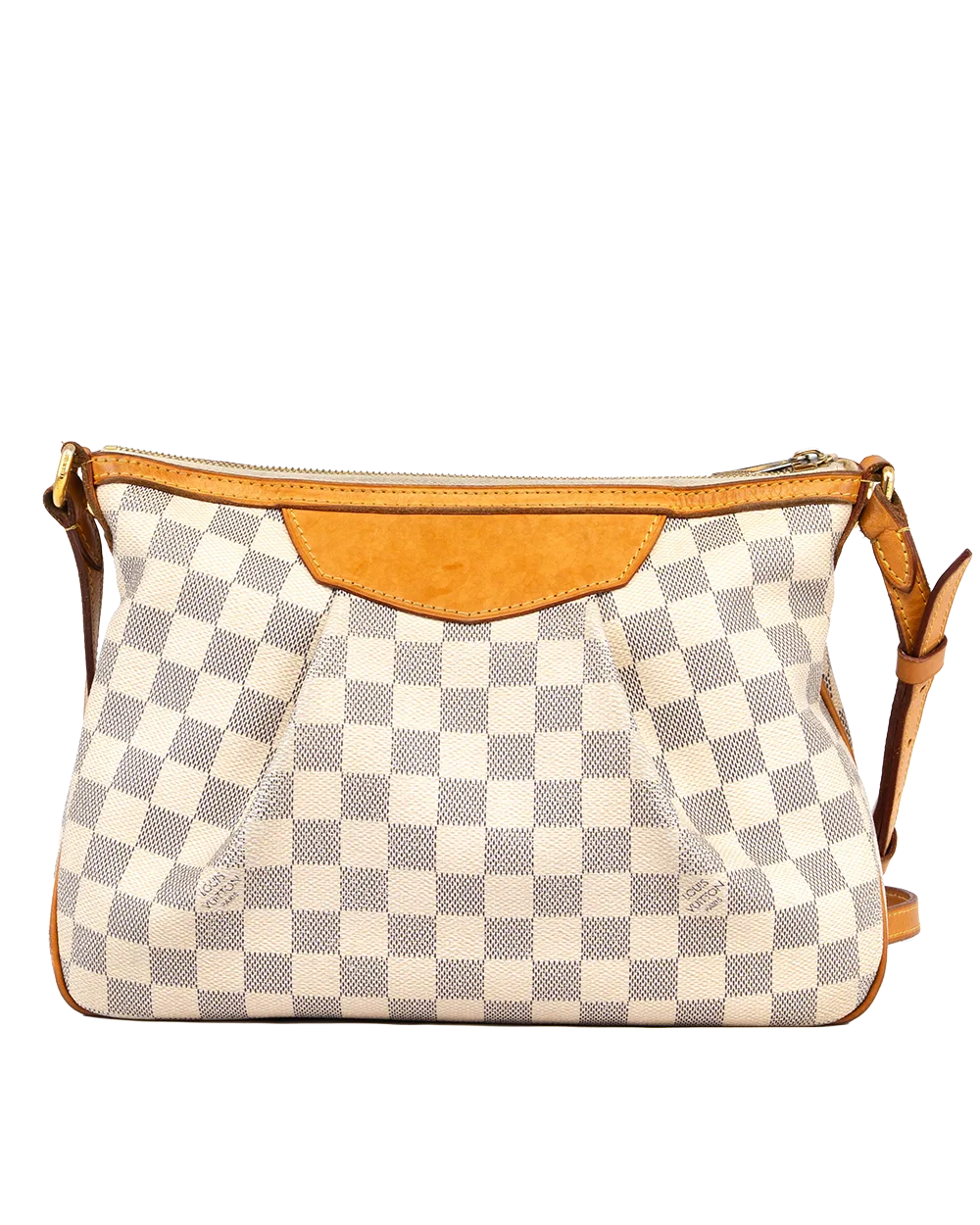 LV SIRACUSA PM WHITE AZUR DAMIER CANVAS GHW GI1195 1666