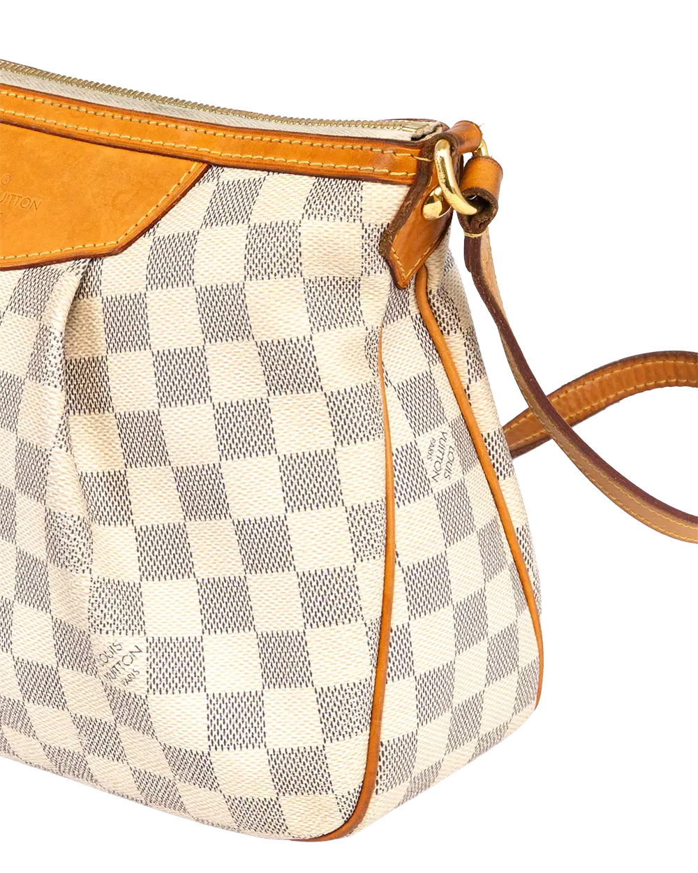 LV SIRACUSA PM WHITE AZUR DAMIER CANVAS GHW GI1195 1670