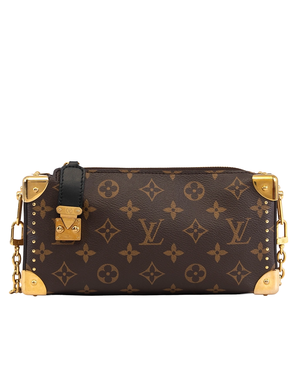 LV SLIM TRUNK BROWN REVERSE MONOGRAM CANVAS GHW MICROCHIP 1839