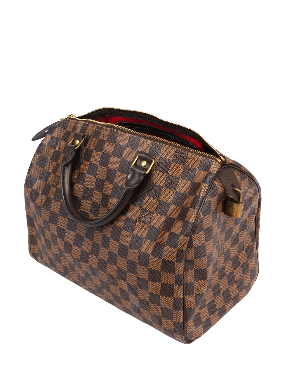 LV SPEEDY 30 BROWN DAMIER CANVAS GHW TR3113 1921