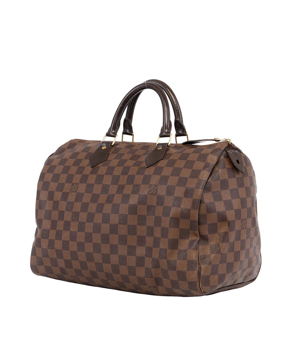 LV SPEEDY 35 BROWN DAMIER CANVAS GHW DU4170 1555