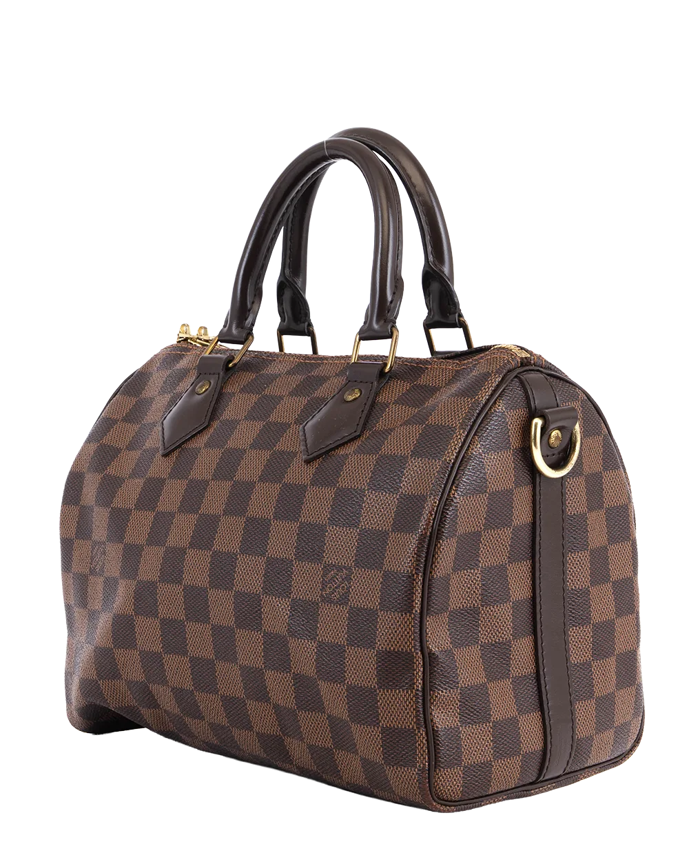 LV SPEEDY BAND 25 BROWN DAMIER CANVAS GHW AA0166 1741