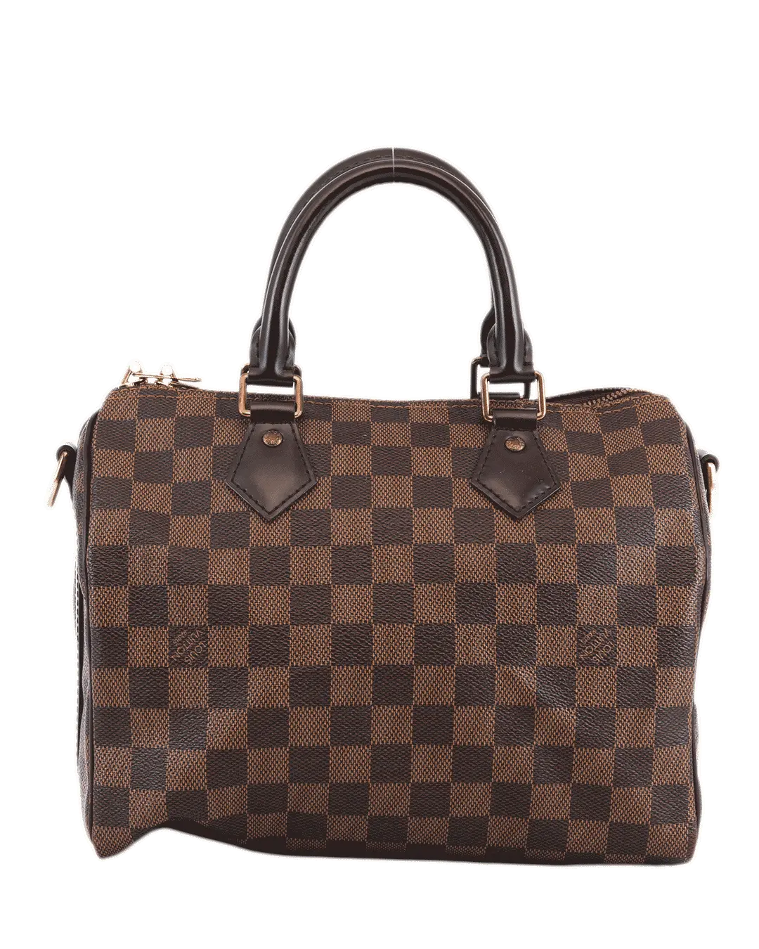 LV SPEEDY BAND 25 BROWN DAMIER CANVAS GHW AA0166 1742