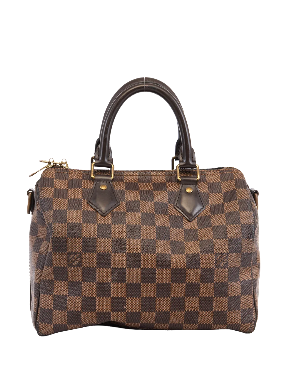 LV SPEEDY BAND 25 BROWN DAMIER CANVAS GHW LA0119 2860