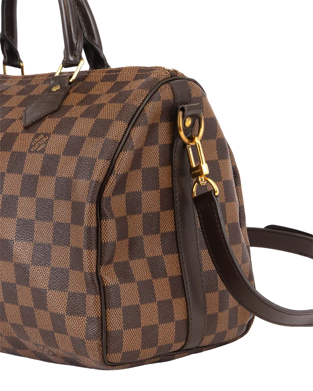 LV SPEEDY BAND 30 BROWN DAMIER CANVAS GHW DU3193 1017