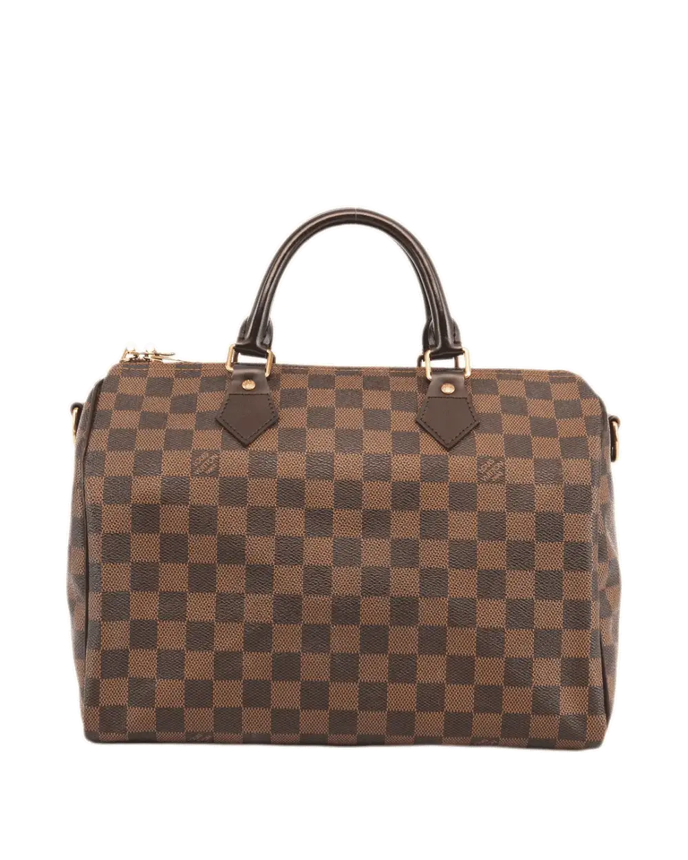 LV SPEEDY BAND 30 BROWN DAMIER CANVAS GHW DU4132 2620