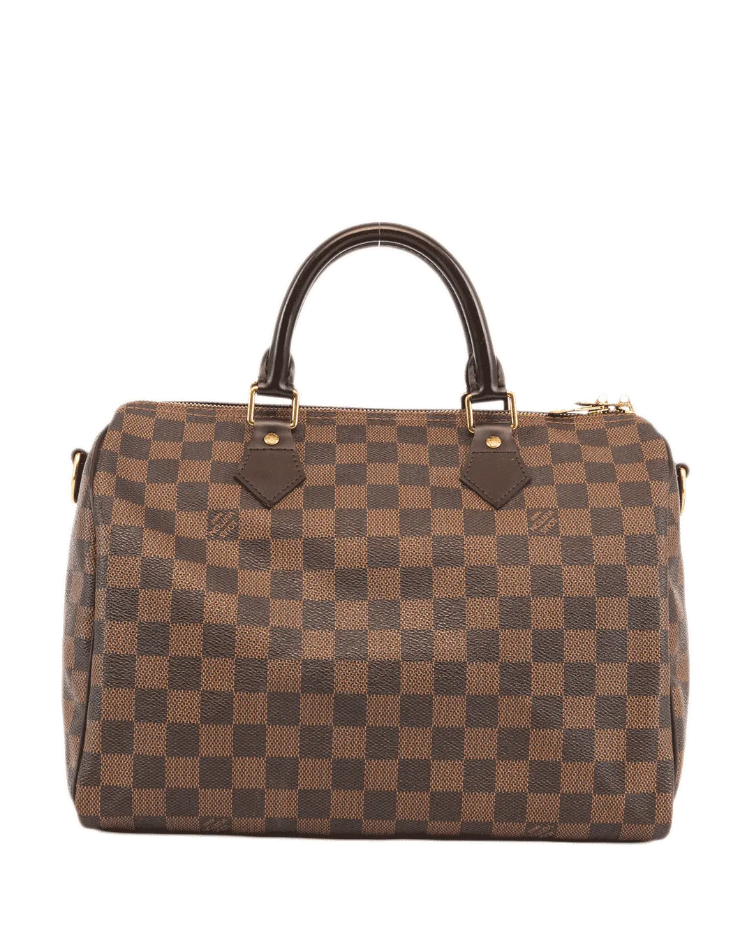 LV SPEEDY BAND 30 BROWN DAMIER CANVAS GHW DU4132 2623