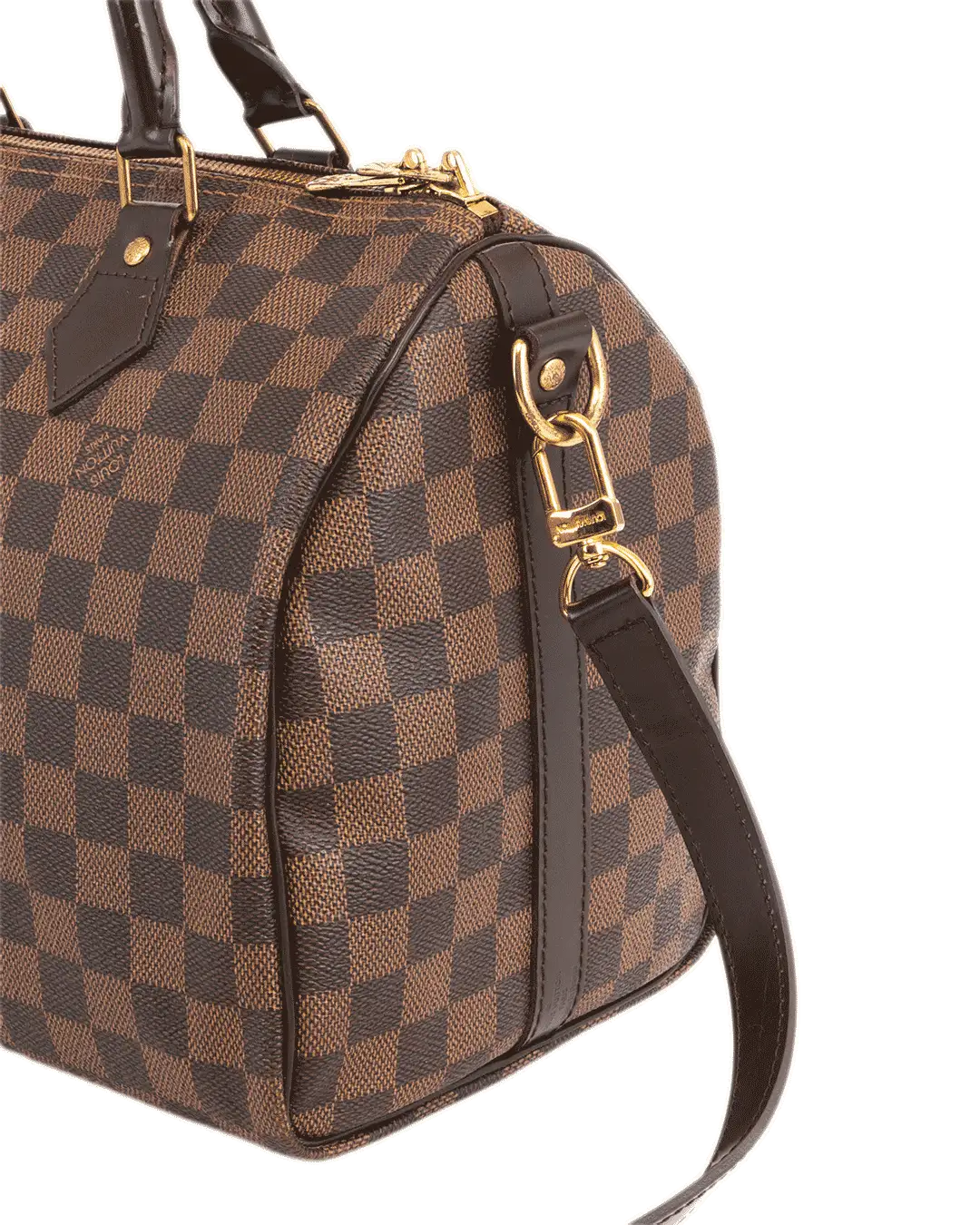 LV SPEEDY BAND 30 BROWN DAMIER CANVAS GHW DU4132 2628