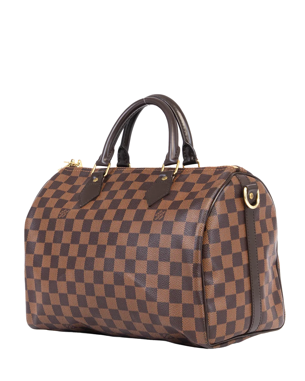 LV SPEEDY BAND 30 BROWN DAMIER CANVAS GHW MB2103 0941