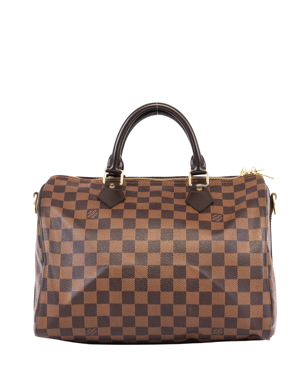 LV SPEEDY BAND 30 BROWN DAMIER CANVAS GHW MB2103 0943