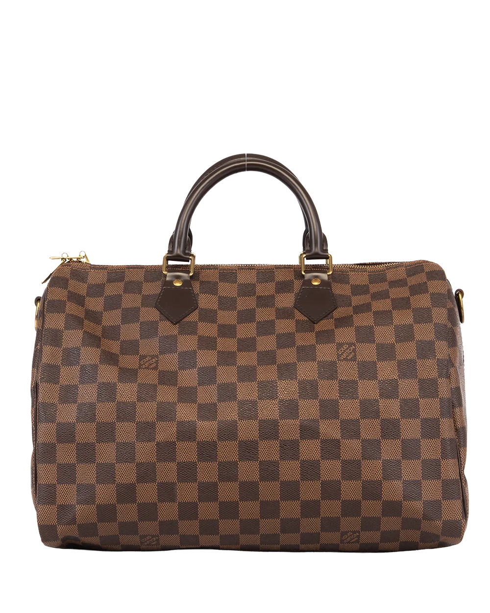 LV SPEEDY BAND 35 BROWN DAMIER CANVAS GHW SP1152 0926
