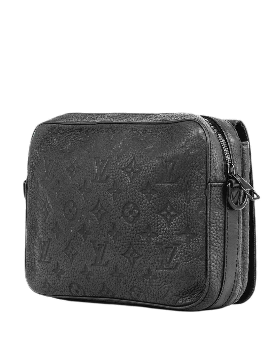 LV STEAMER MESSENGER BLACK TAURILLON MONOGRAM SOBLACK MICROCHIP 1491