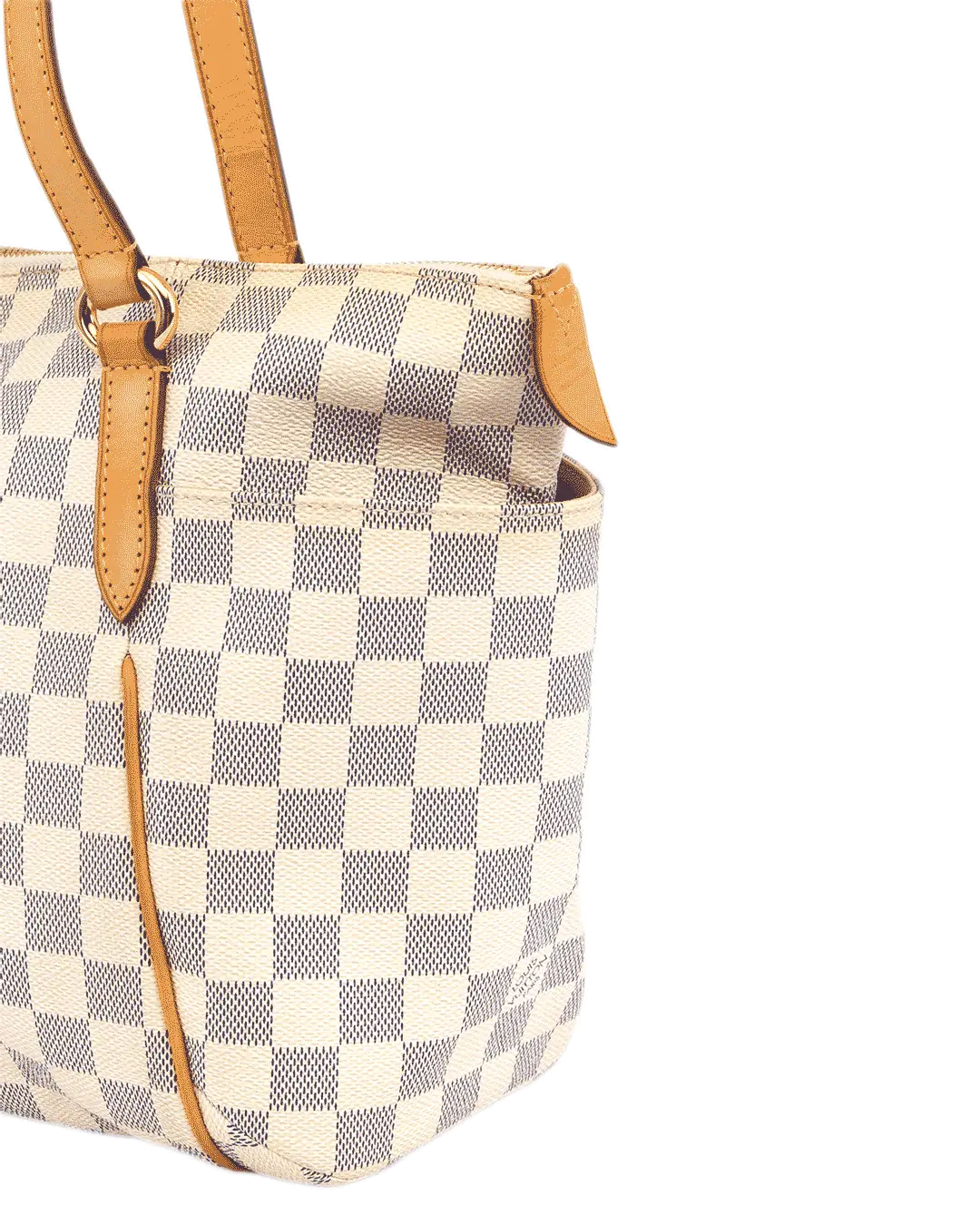 LV TOTALLY PM WHITE AZUR DAMIER CANVAS GHW FL2049 3197