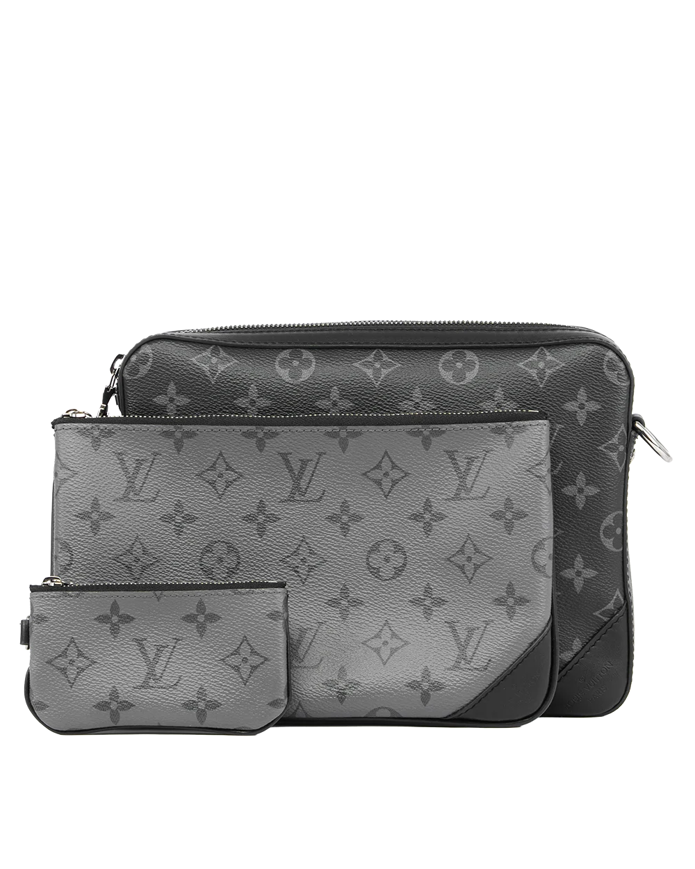 LV TRIO MESSENGER ECLIPSE MONOGRAM CANVAS SHW MICROCHIP 0212