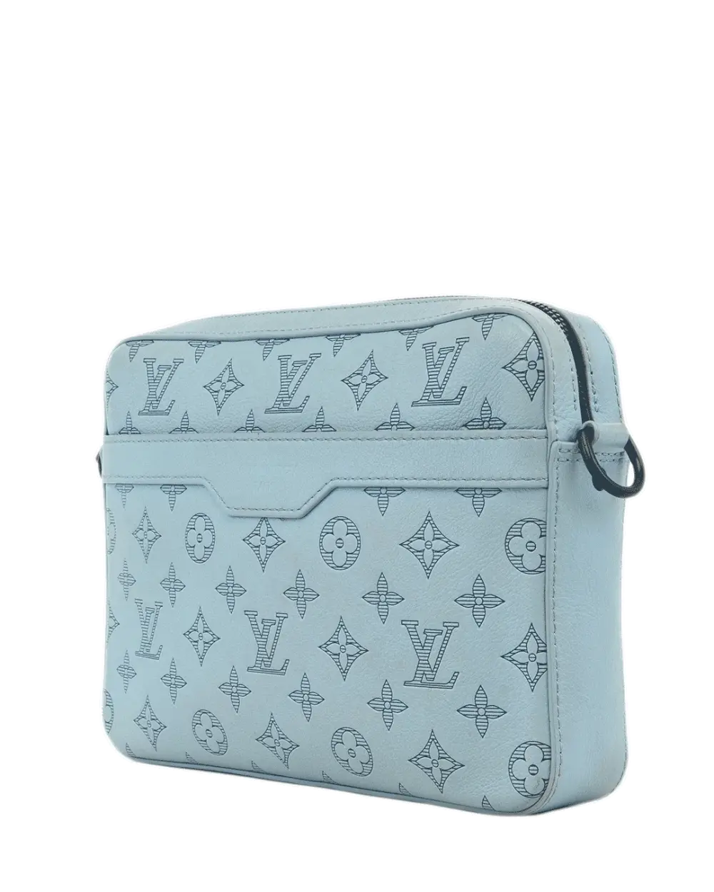 LV TRIO MESSENGER SKY BLUE MONOGRAM SHADOW SOBLACK MICROCHIP 4738