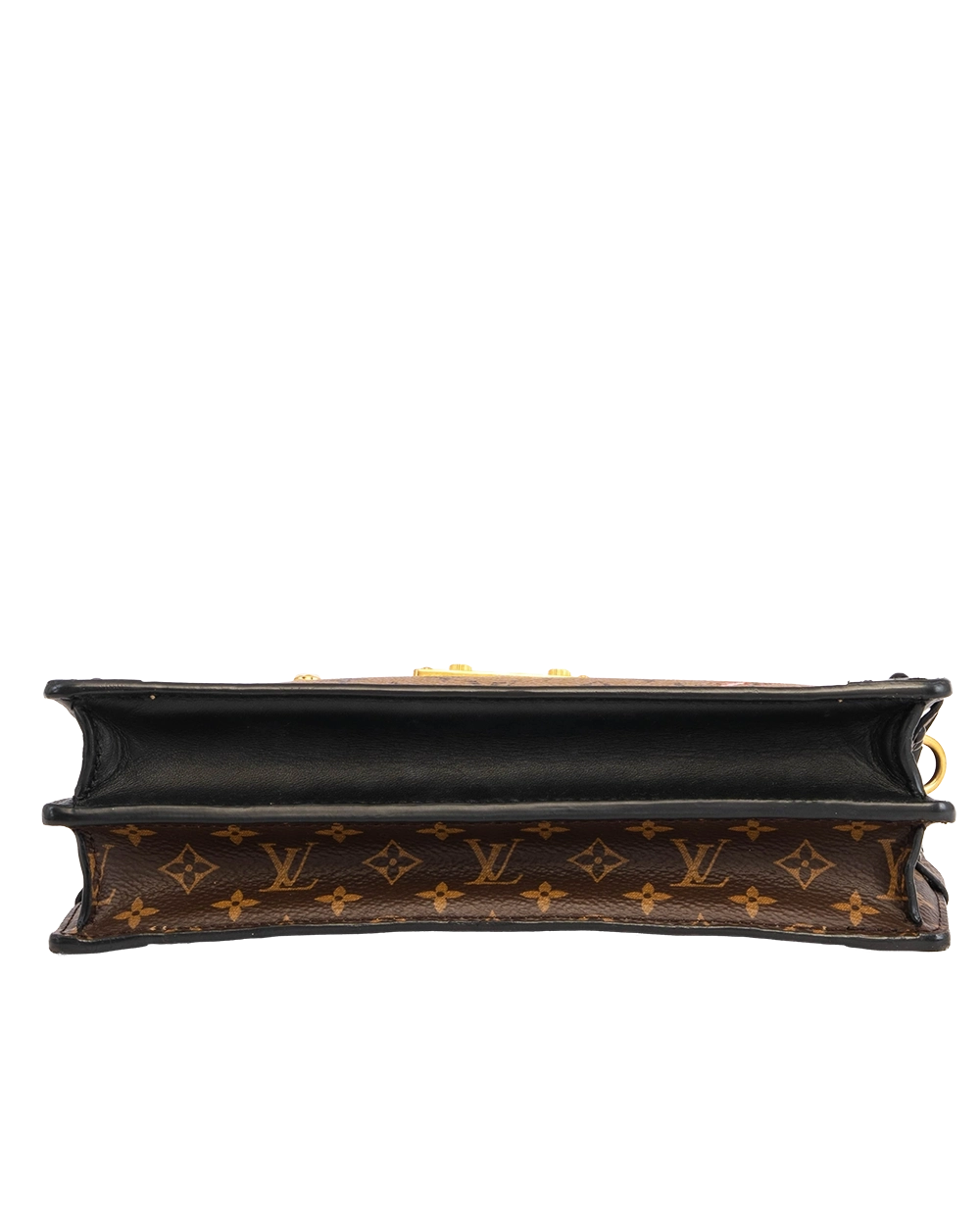 LV TRUNK CLUTCH REVERSE MONOGRAM CANVAS GHW MICROCHIP 2341