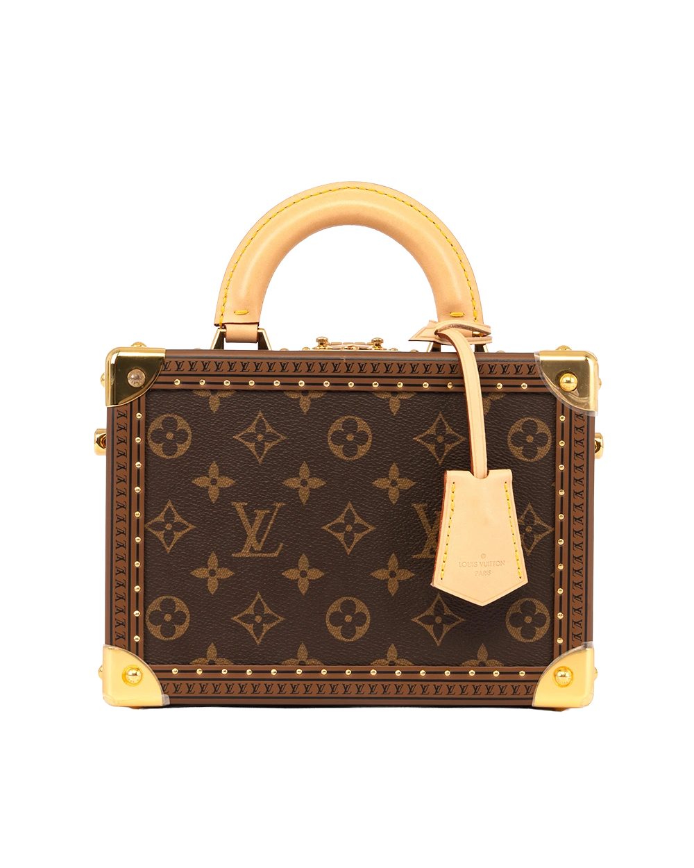 LV TRUNK PETIT VALISE BROWN MONOGRAM CANVAS GHW MICROCHIP 0229