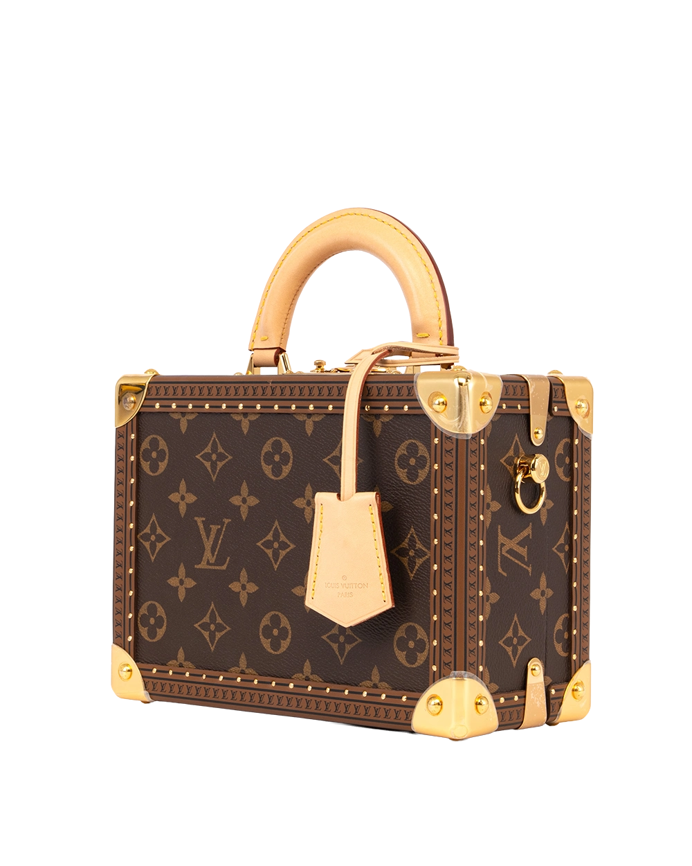 LV TRUNK PETIT VALISE BROWN MONOGRAM CANVAS GHW MICROCHIP 0230