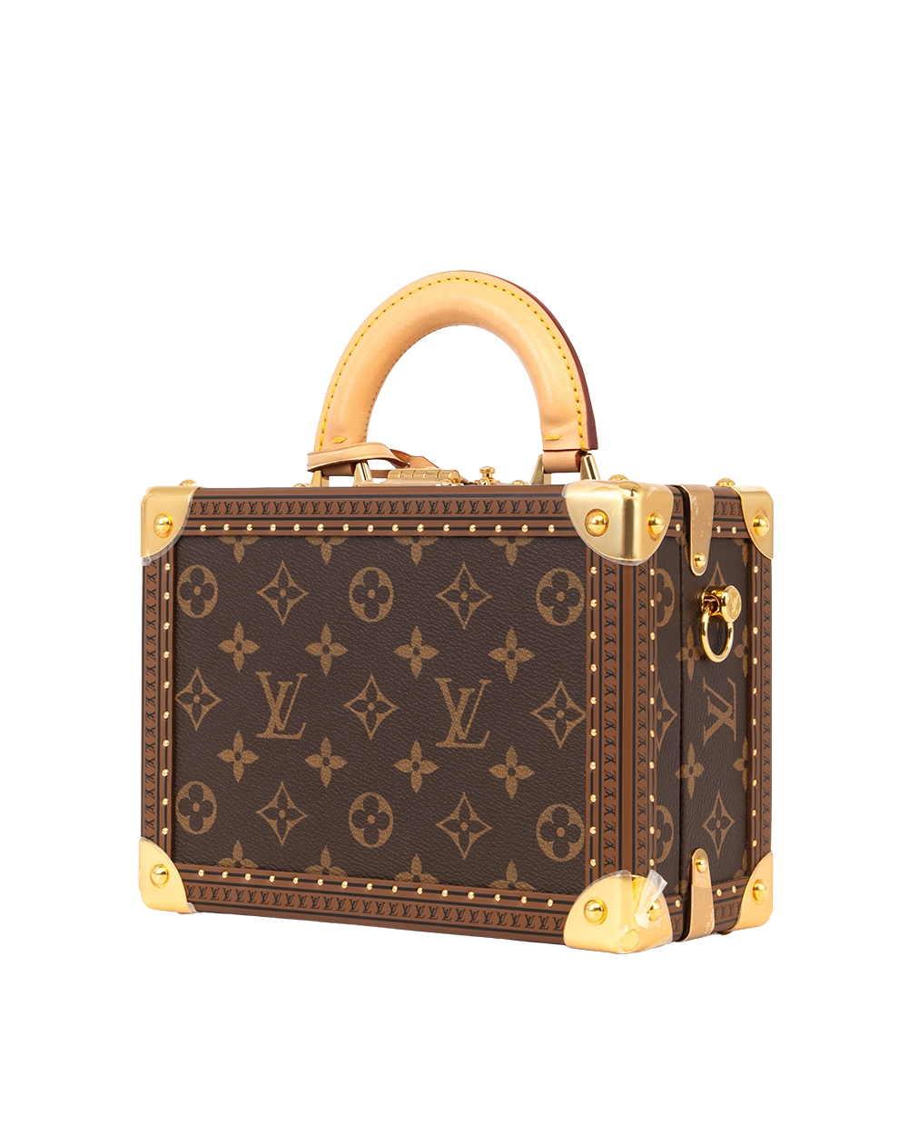 LV TRUNK PETIT VALISE BROWN MONOGRAM CANVAS GHW MICROCHIP 0231