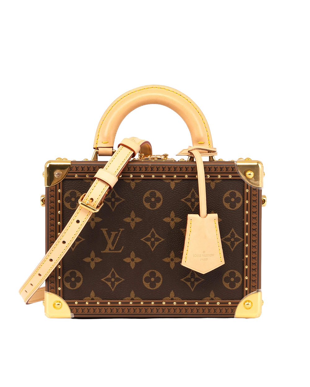 LV TRUNK PETIT VALISE BROWN MONOGRAM CANVAS GHW MICROCHIP 0234