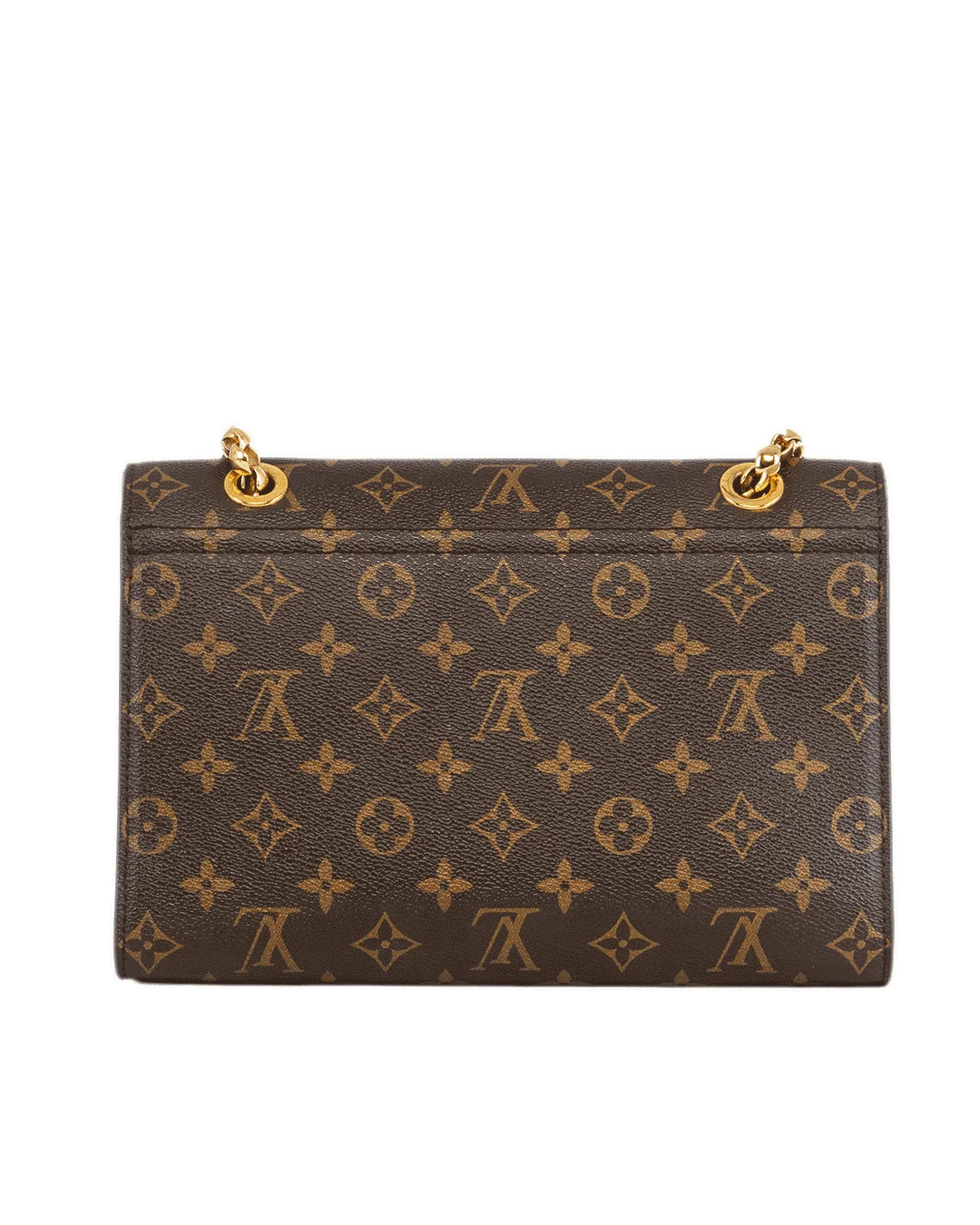 LV VICTOIRE CHAIN SHOULDER BROWN MONOGRAM CANVAS GHW MICROCHIP 1966