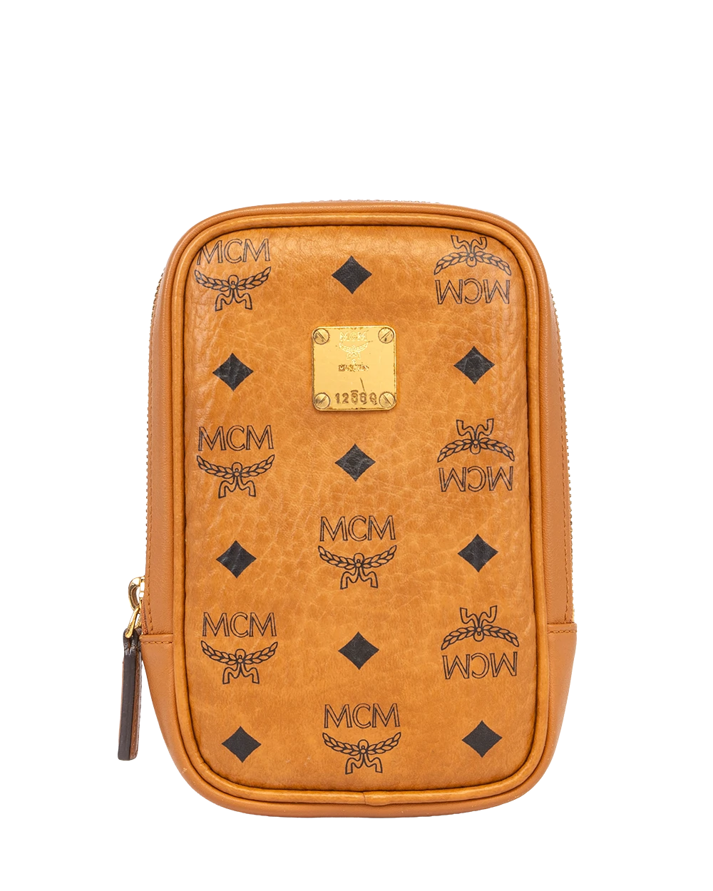 MCM AREN SMARTPHONE BROWN CANVAS GHW MMZAAKCO00110142006 0814