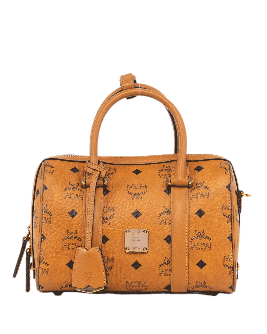 MCM BOSTON AREN BROWN COHNAC CALF GHW MWB7ASE67CO001 0312