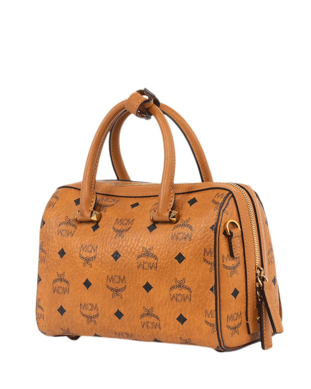 MCM BOSTON AREN BROWN COHNAC CALF GHW MWB7ASE67CO001 0315