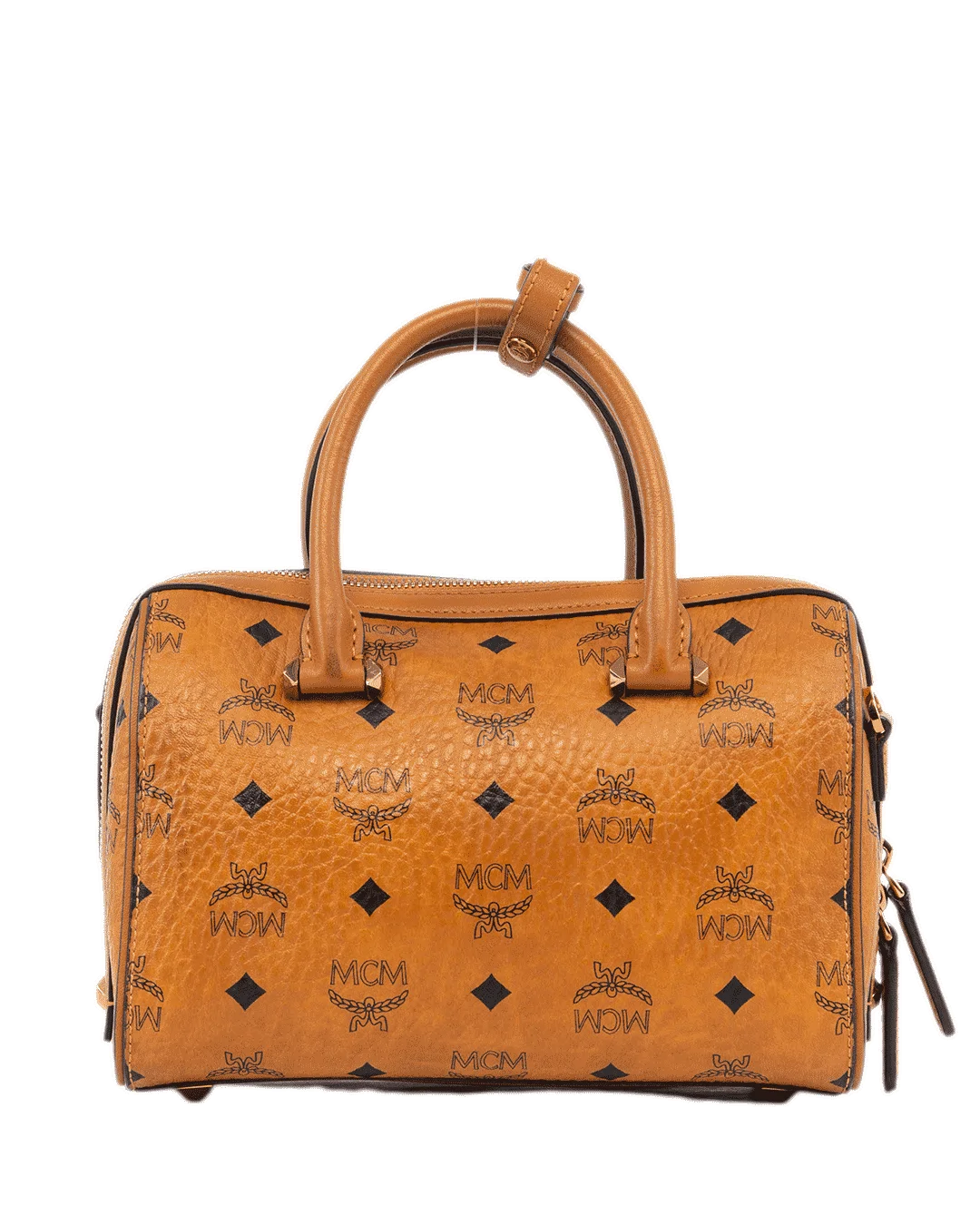 MCM BOSTON AREN BROWN COHNAC CALF GHW MWB7ASE67CO001 0316