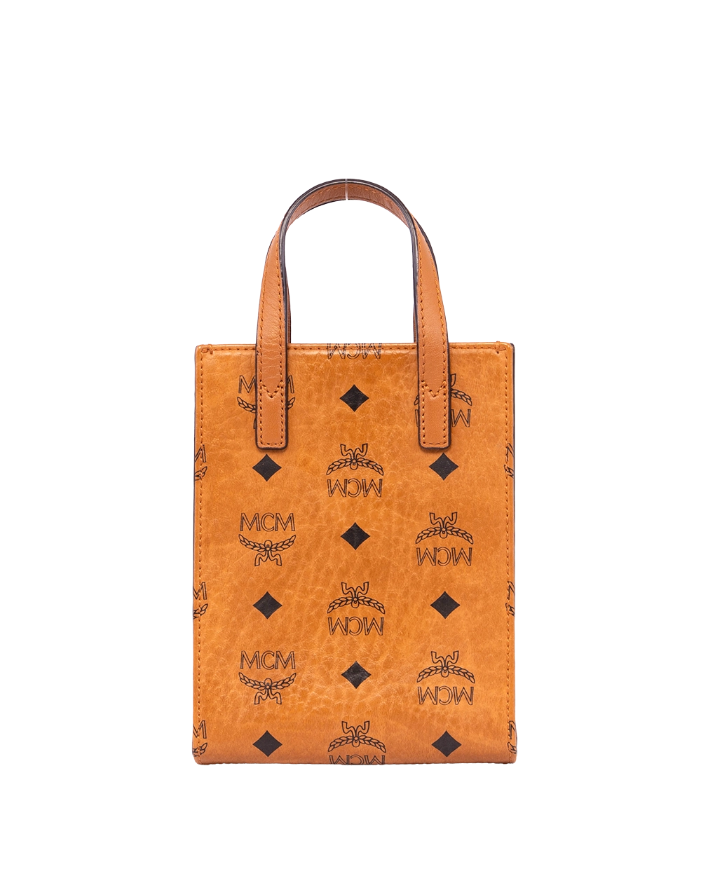 MCM KLASSIK TOTE BAG MINI BROWN CANVAS GHW MMTCKCO02CO001 11502201 21144