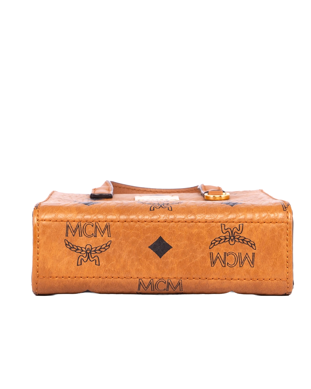 MCM KLASSIK TOTE BAG MINI BROWN CANVAS GHW MMTCKCO02CO001 11502201 21149