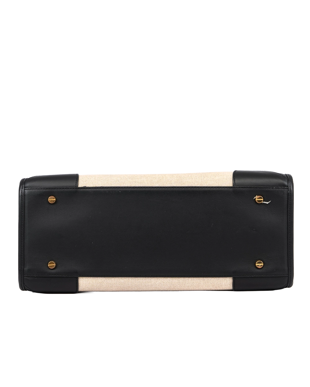 MCM MUNCHEN TOTE BLACK BEIGE LINEN GHWMW MWTCAB004BKK00110012204 0038