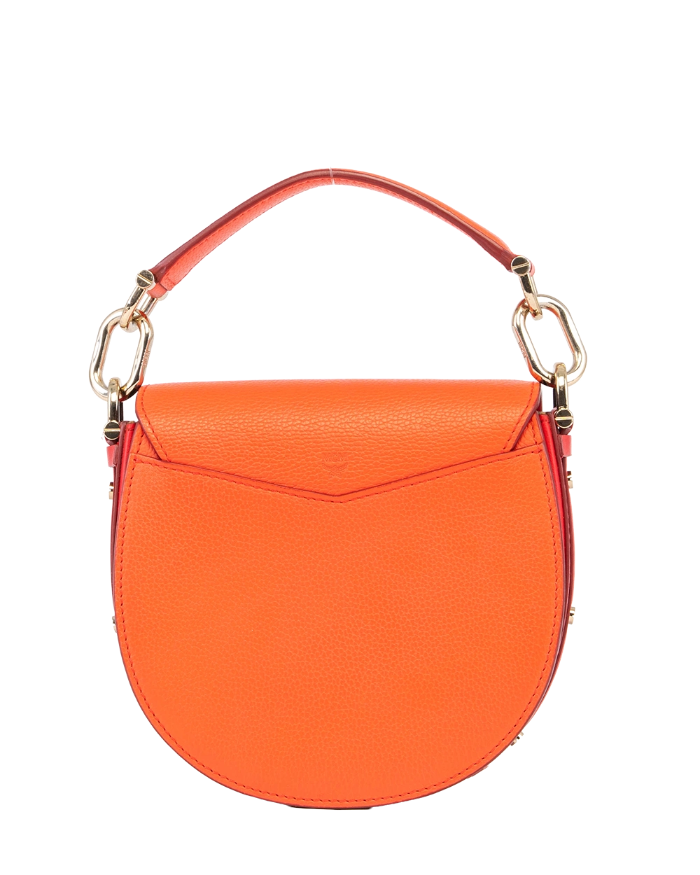 MCM PRATICIA BAG BROWN RED CANVAS GHW 2933