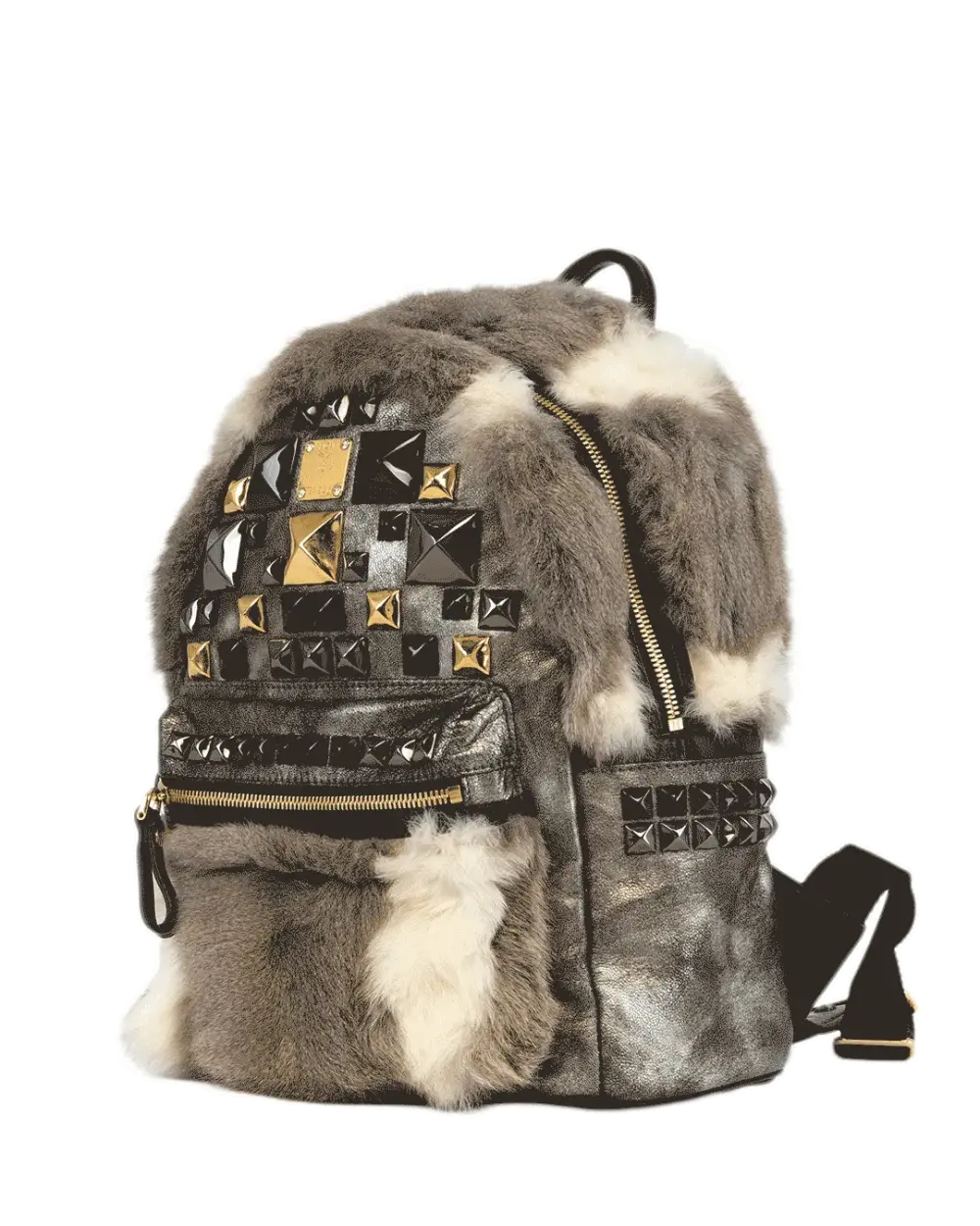 MCM STARK BACKPACK MINI GRAY METALLIC BHW GHW MMK4AVE93SV001 10031405 1916