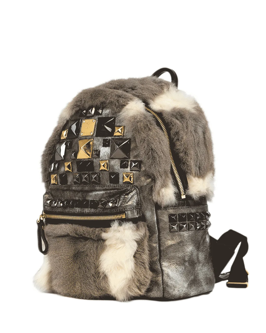 MCM STARK BACKPACK MINI GRAY METALLIC BHW GHW MMK4AVE93SV001 10031405 1916