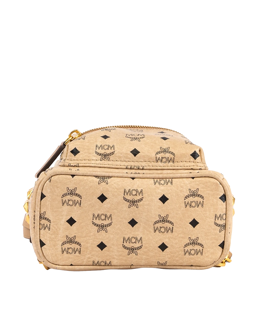 MCM STARK BACKPACK MINI WHITE CANVAS GHW MMK5SVE93IG001 10051505 1665