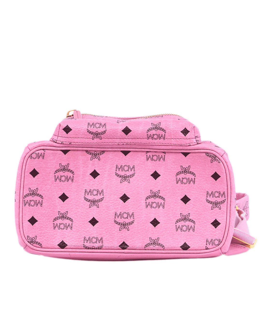 MCM STARK BACKPACK SMALL PINK VISETOS CANVAS GHW MMK5SVE37PK001 10031511 0786