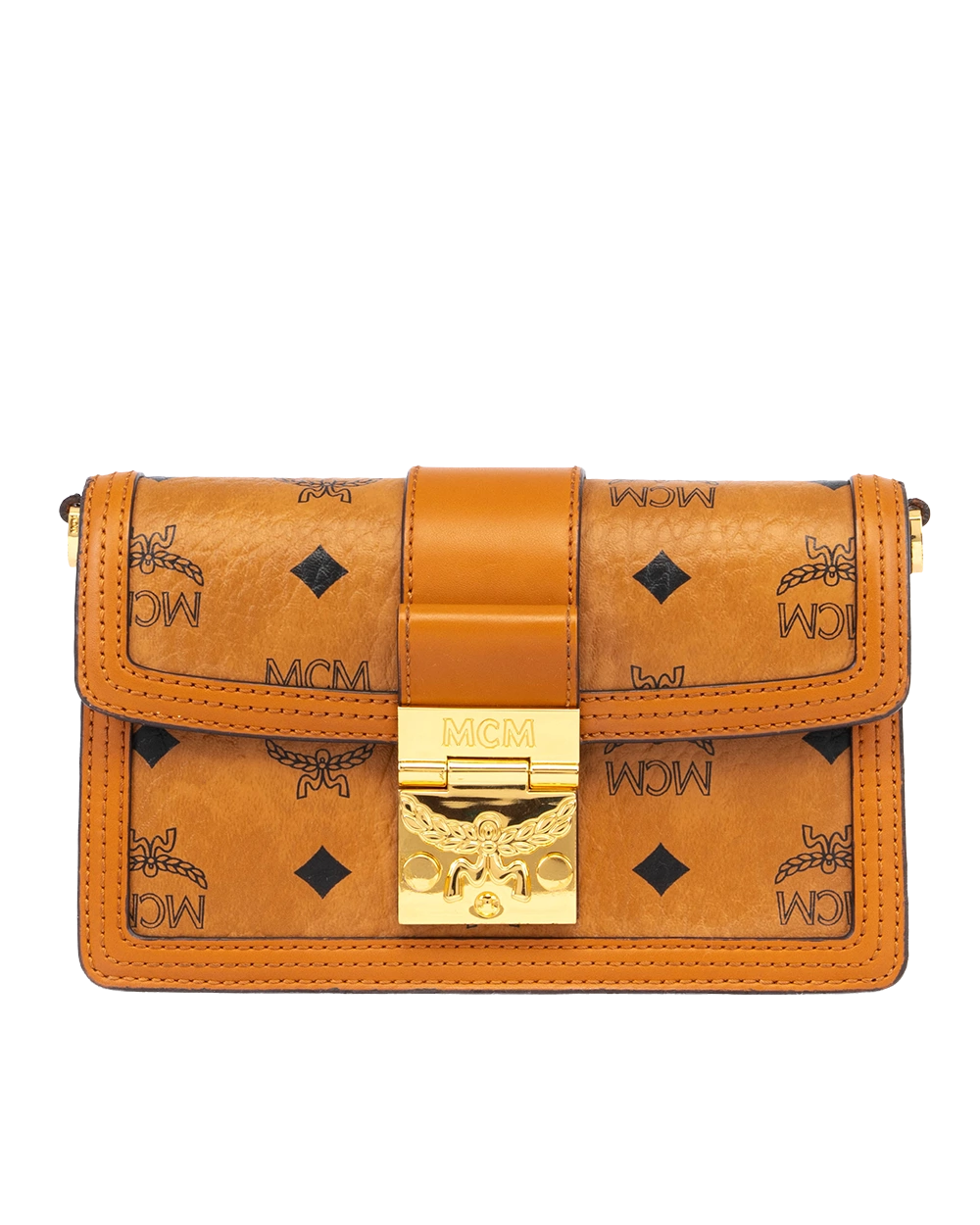 MCM TRACY CROSSBODY BROWN CANVAS GHW MWRBAWO05CO00110752110 0519