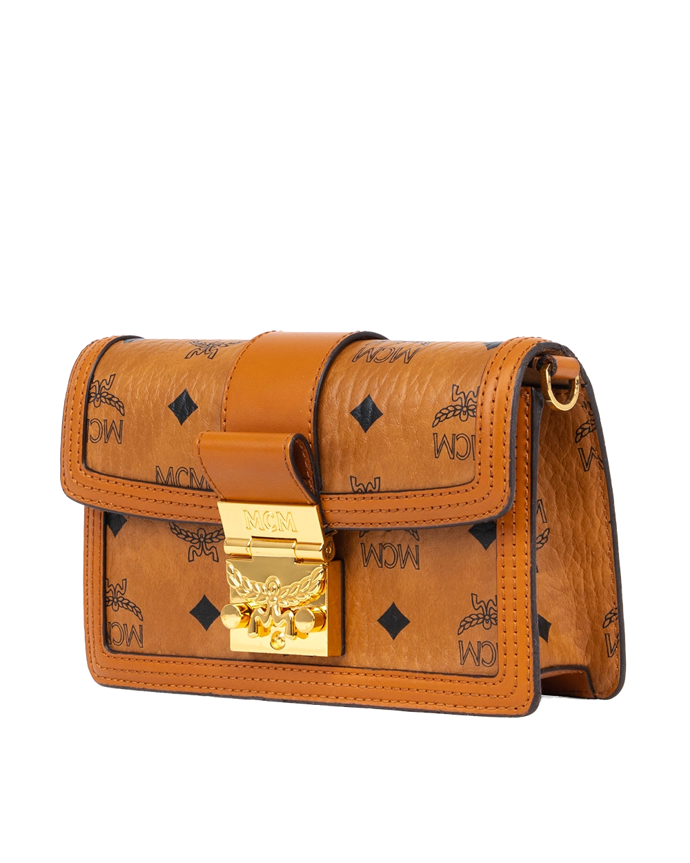 MCM TRACY CROSSBODY BROWN CANVAS GHW MWRBAWO05CO00110752110 0520