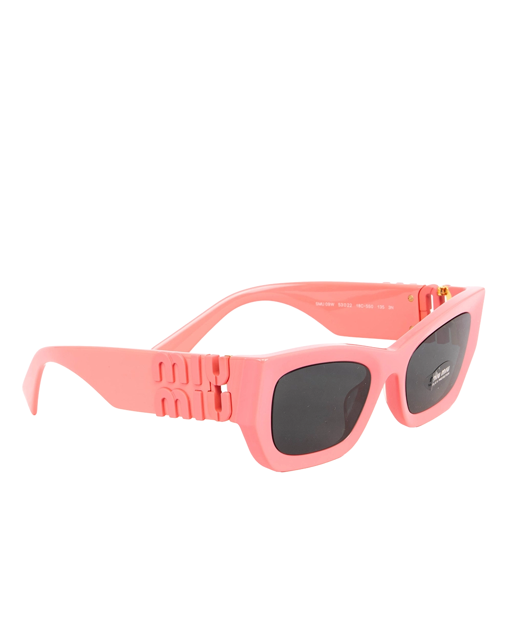MIU MIU GIMPSE SUNGLASSE PINK GHW BP01556339D 1390