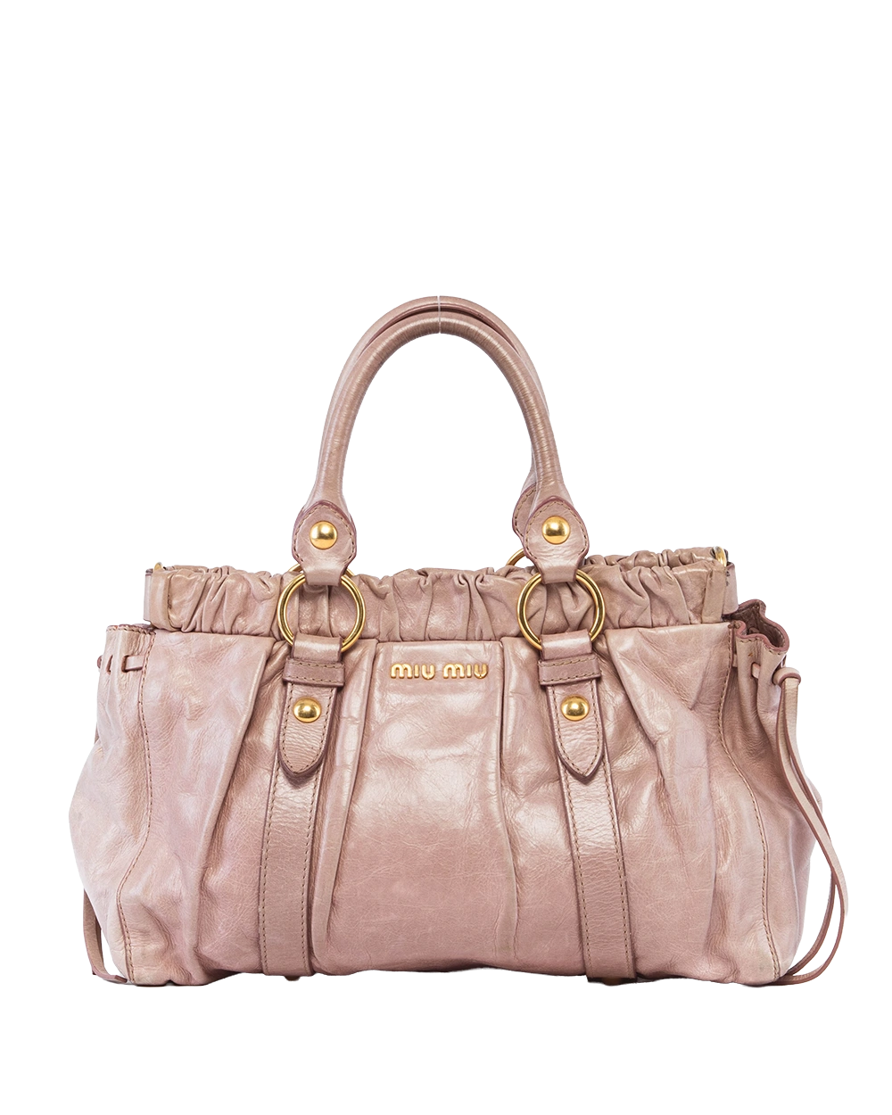 MIU MIU VITELLO LUX 2WAY PINK CALF GHW 1982
