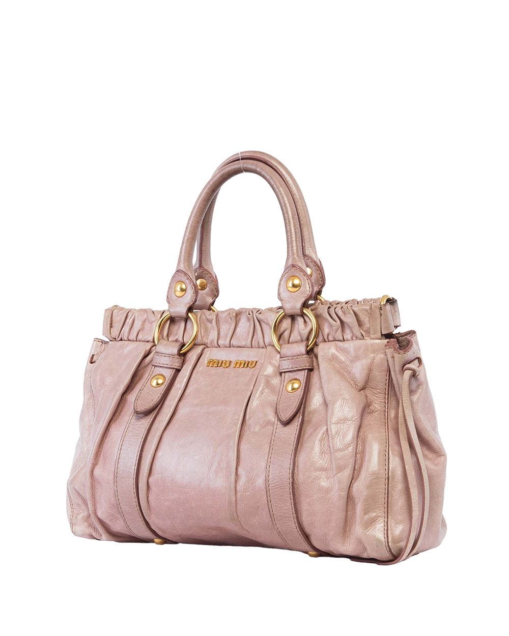 MIU MIU VITELLO LUX 2WAY PINK CALF GHW 1983