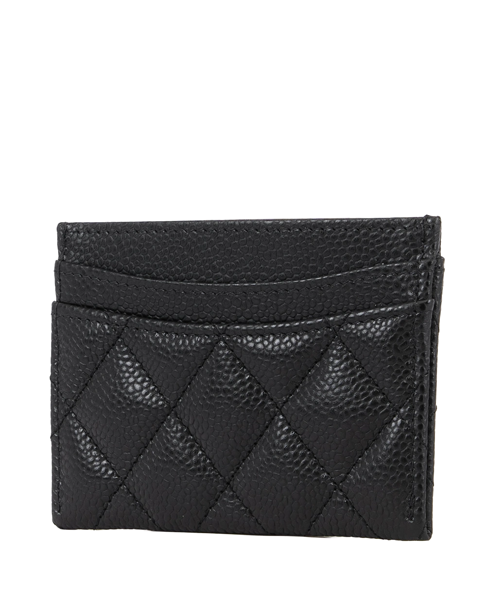 NEW CHANEL CARD SLOT SHORT BLACK CAVIAR GHW X0L2PLG1 0705