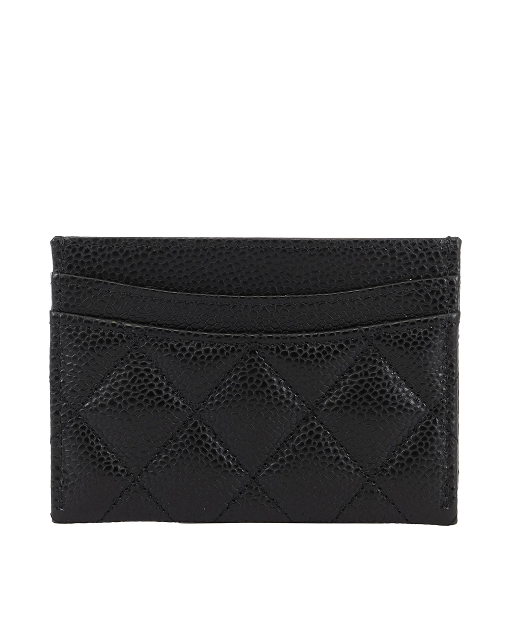 NEW CHANEL CARD SLOT SHORT BLACK CAVIAR GHW X0L2PLG1 0706