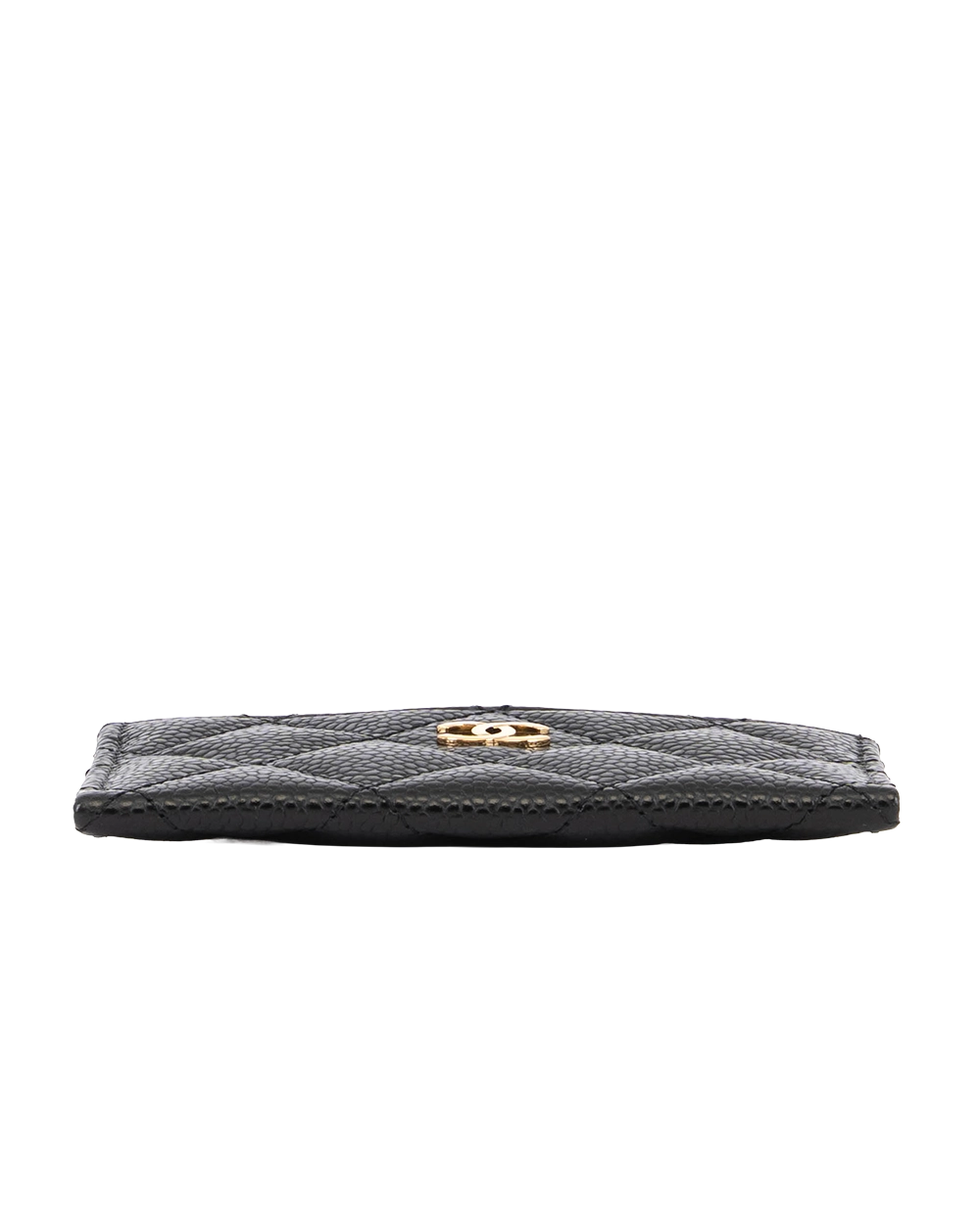 NEW CHANEL CARD SLOT SHORT BLACK CAVIAR GHW X0L2PLG1 0707